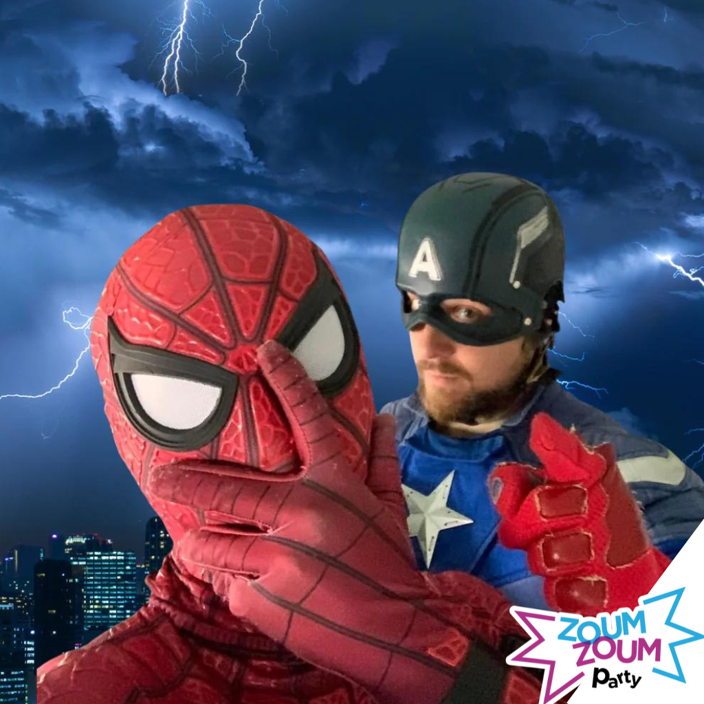 Superhero Party Entertainer with Captain America Gift (Greater Montreal)