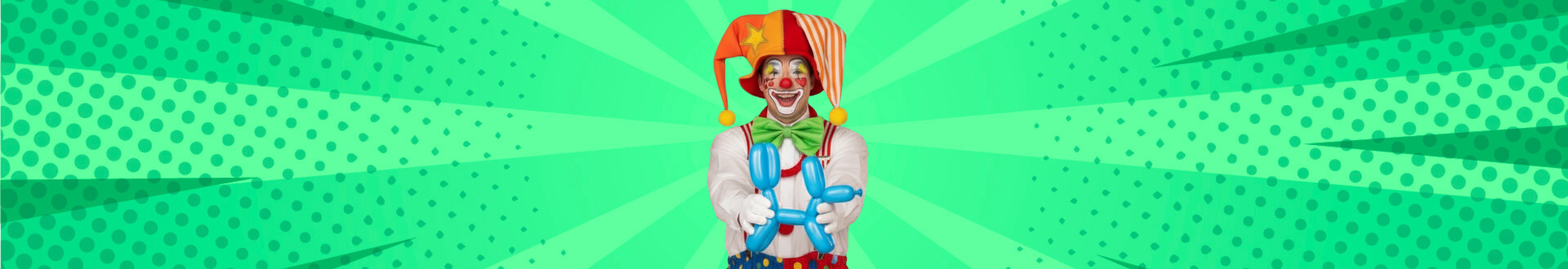 Clown and ballon twisting party entertainers