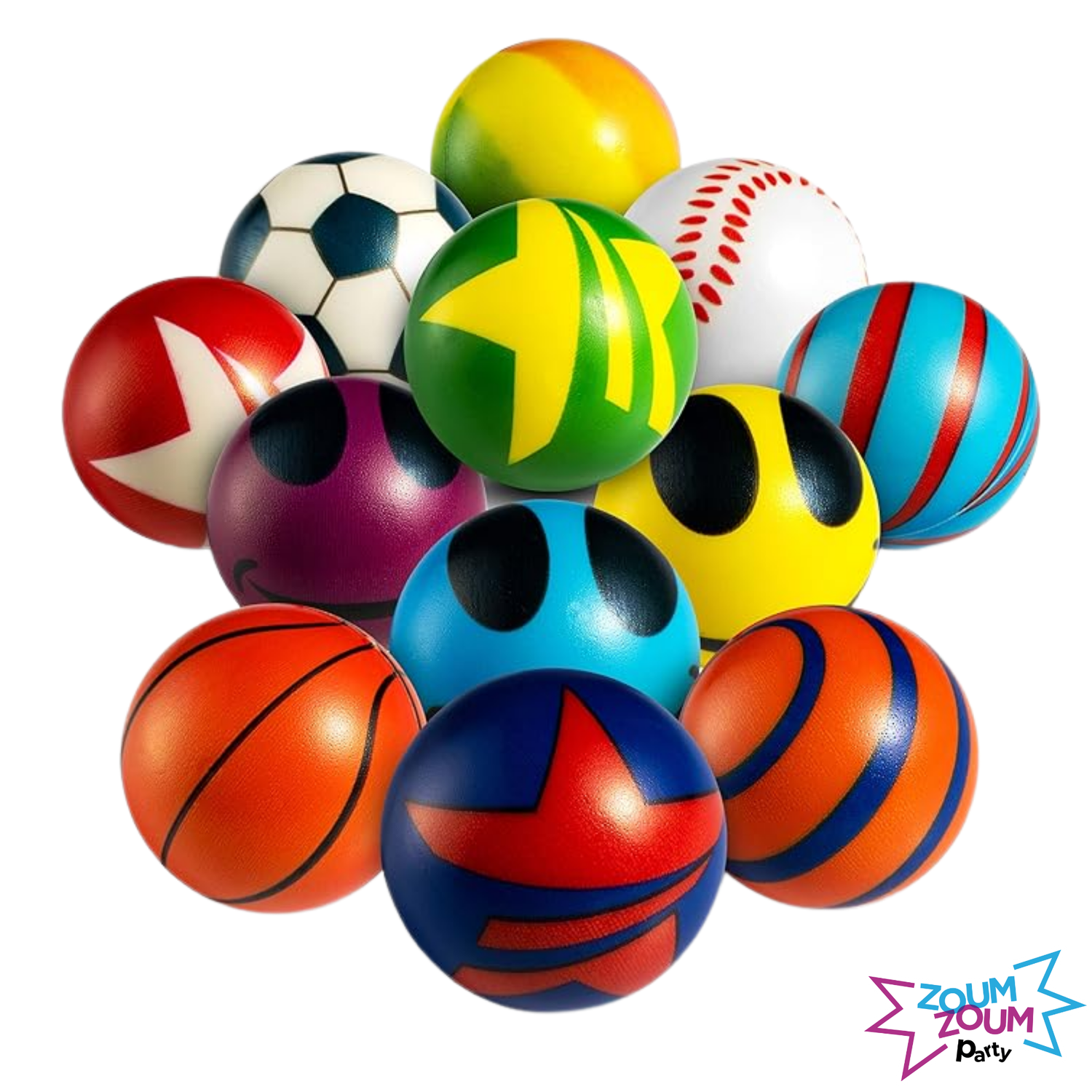 Pre-mad sensory loot bags stress ball