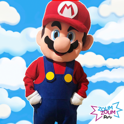 Mario Bros Mascot Birthday Party