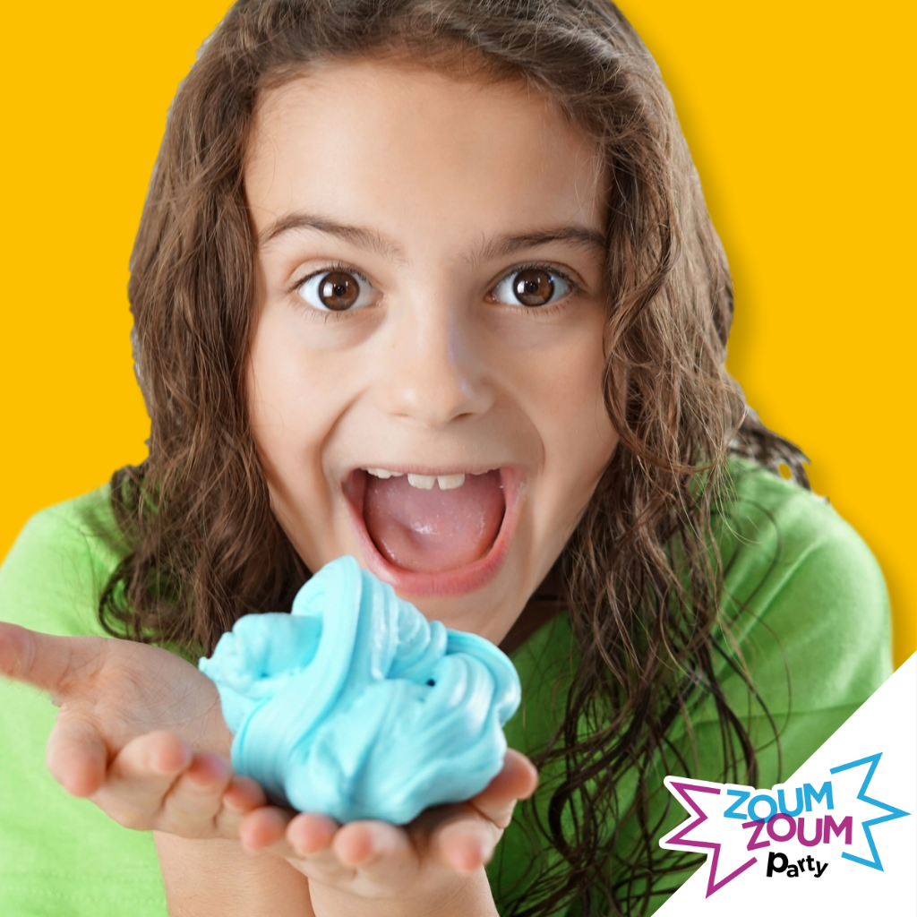 Girl with Slime during a kids party