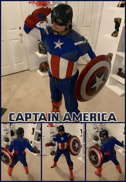 At-home superhero birthday party with Captain America Gift