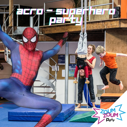 Superhero Acrobatics Party at PARAGYM (Zoum Zoum Party Collaboration)
