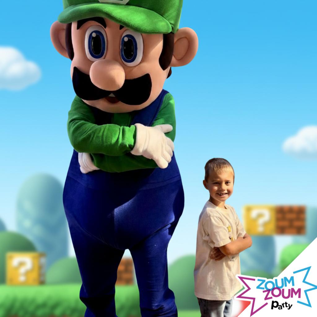 Mascot Birthday Party with Luigi Gift  (Montreal and surrounding areas)