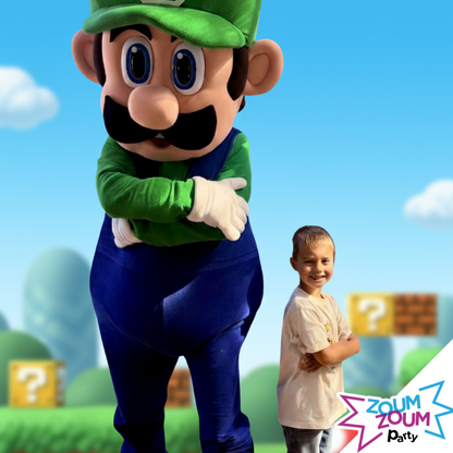Mascot Birthday Party with Luigi Gift  (Montreal and surrounding areas)