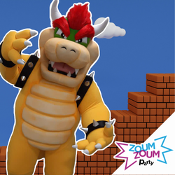 At-home Mascot Birthday Party with Bowser Gift (Montreal)