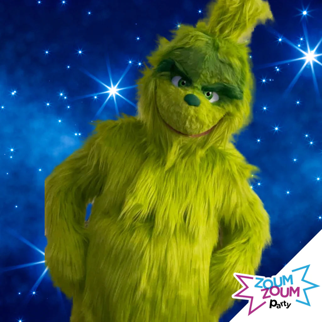 At-home Mascot Birthday Party with Grinch Gift (Montreal)