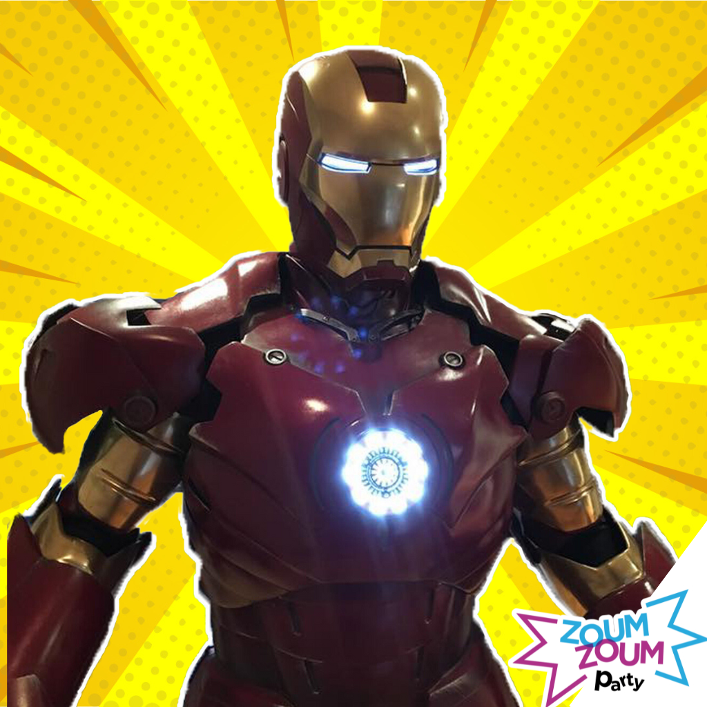 Superhero Party with Iron Man Gift (2 superheroes)