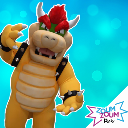 Mascot Birthday Party with Bowser Gift (Montreal)