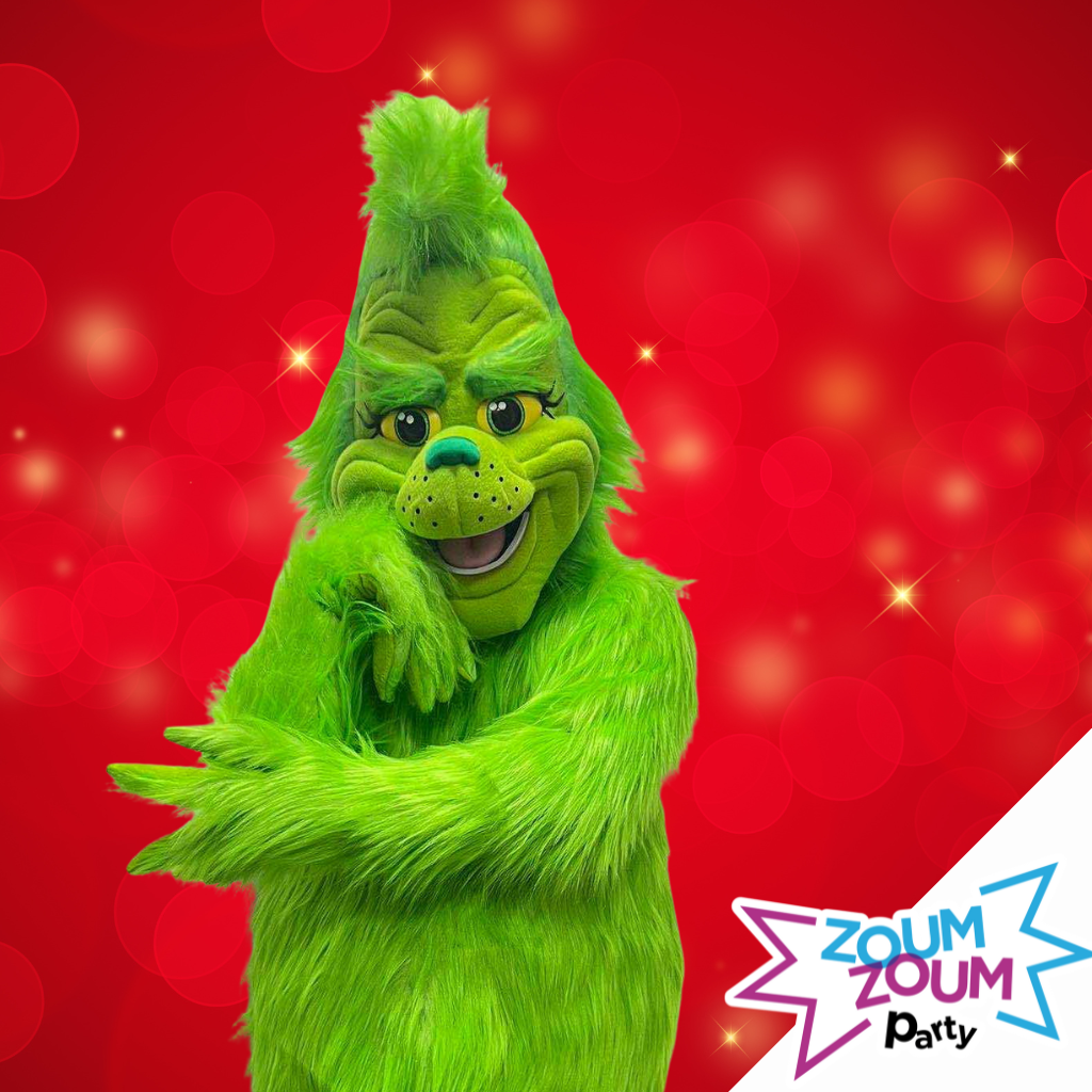 Mascot Birthday Party with Grinch Gift (Montreal)