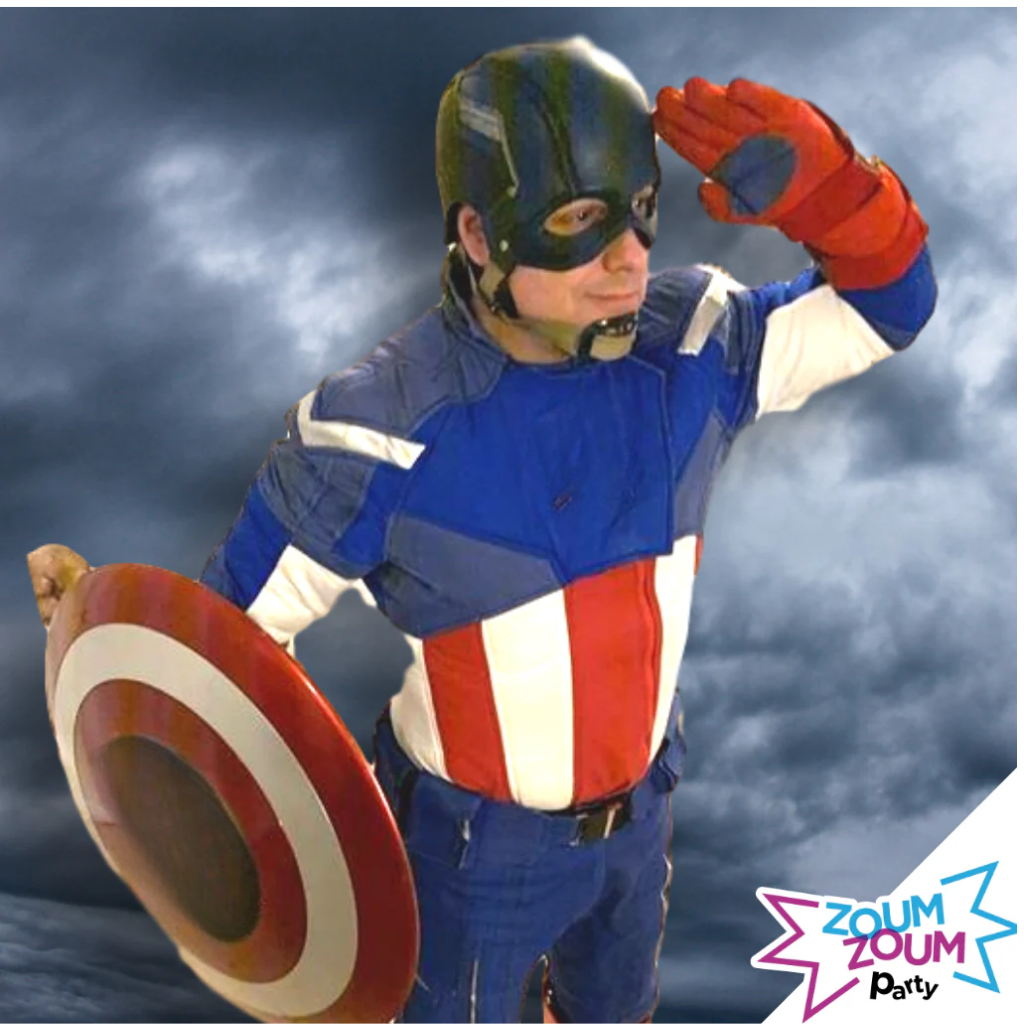 At-home superhero birthday party with Captain America Gift (Montreal)