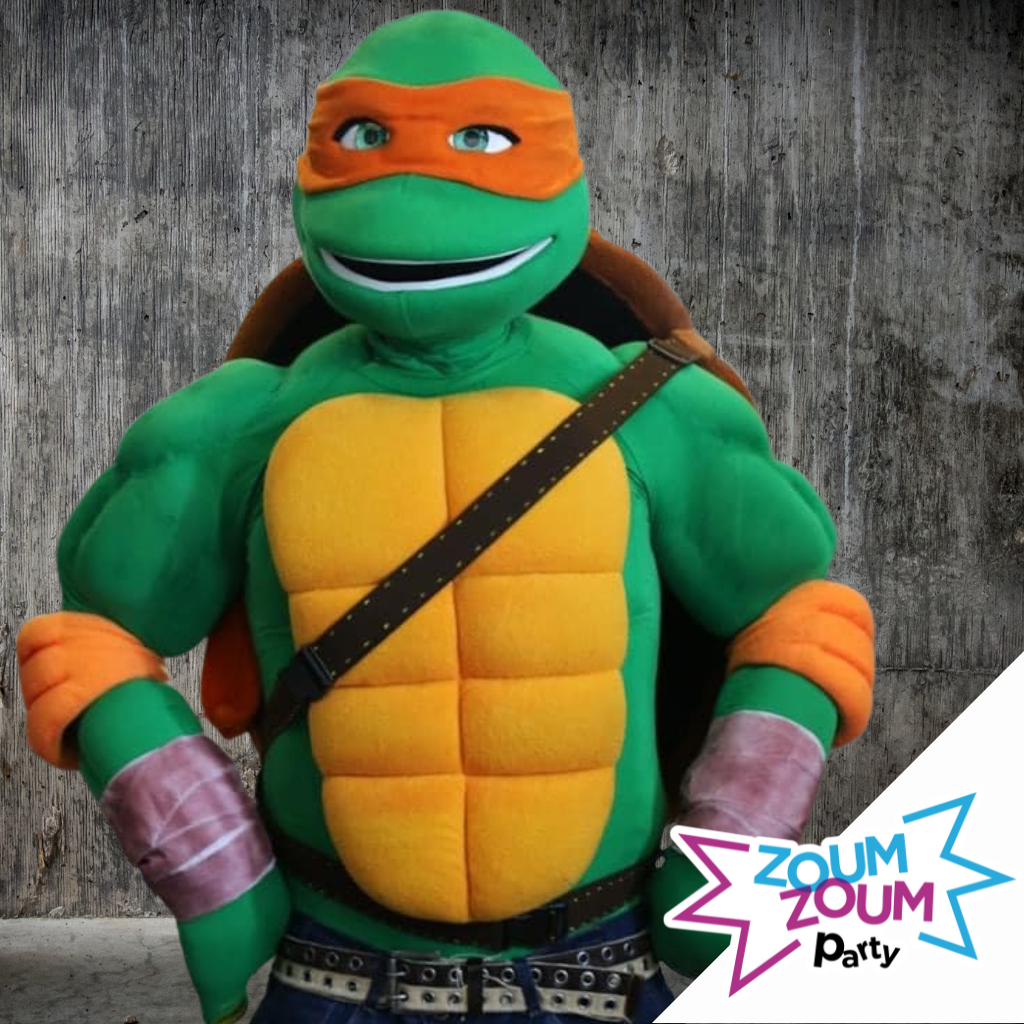 At-home Mascot Birthday Party with Ninja Turtle gift (Montreal and surrounding areas)