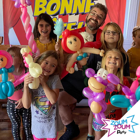 Clown magic at-home party for kids