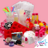 Girls party for kids, cosmetic products, makeup party