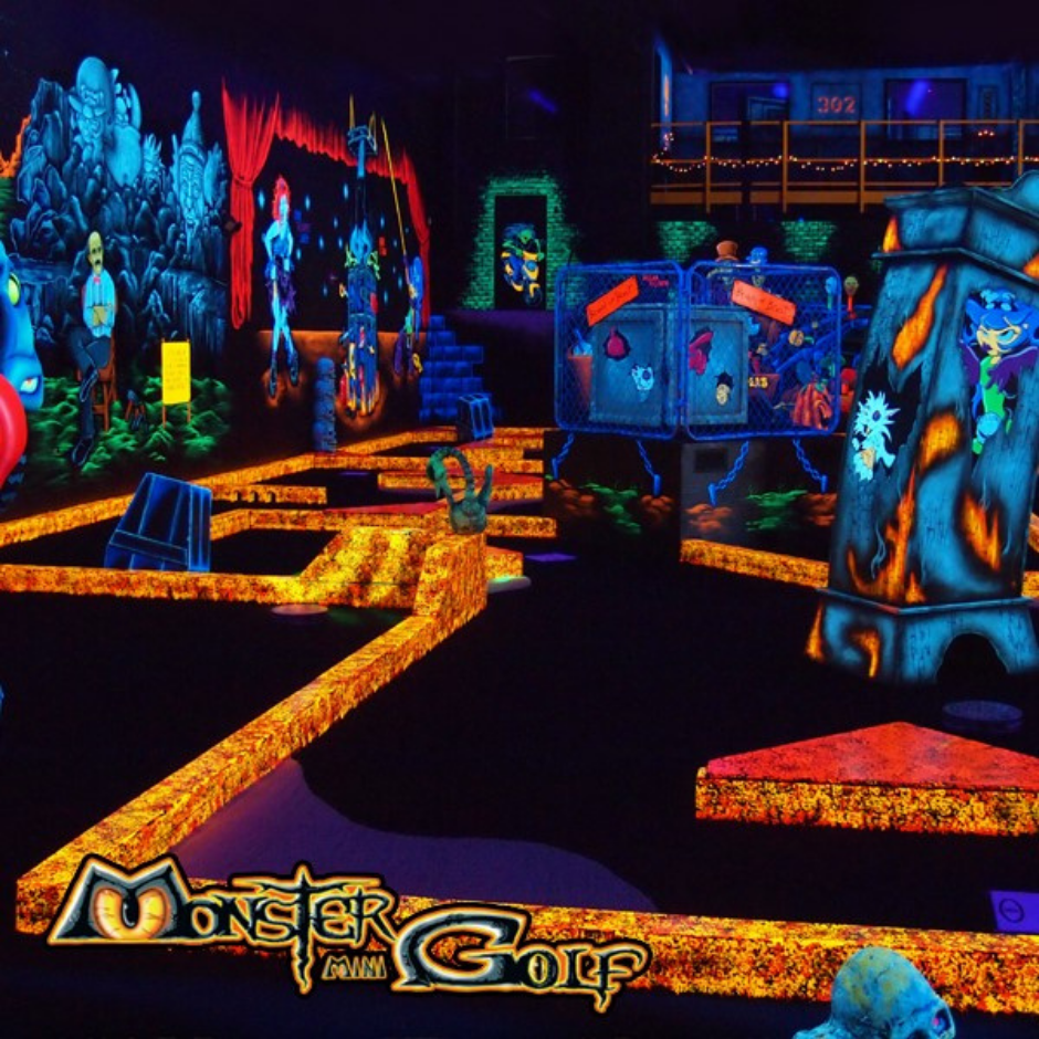 Mini Golf &amp; Arcade Party at MONSTER MINI GOLF